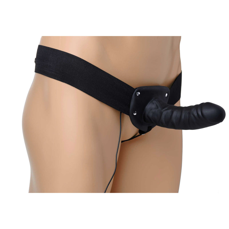 Deluxe Vibro Erection Assist Hollow Silicone Strap On new-products from Size Matters