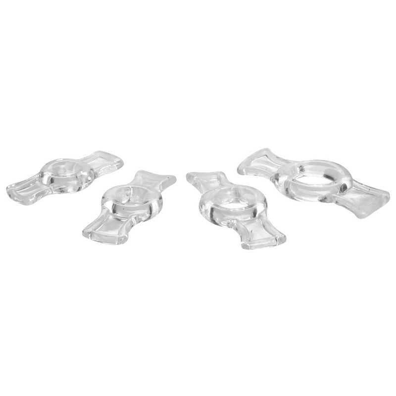 Size Matters Endurance Penis Ring Set - Clear cockrings from Size Matters