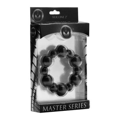 Shadow Silicone Beaded Cock Ring cockrings from Master Series