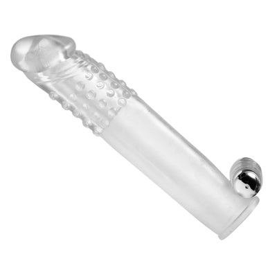 Clear Sensations Penis Extender Vibro Sleeve with Bullet penis-extenders from Size Matters