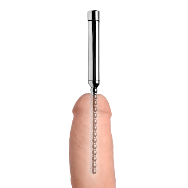 Stainless Steel Vibrating Urethral Beaded Sound urethral-sounds from Master Series