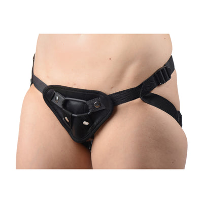 Sutra Fleece-Lined Strap On with Vibrator Pouch DildoHarness from Strap U