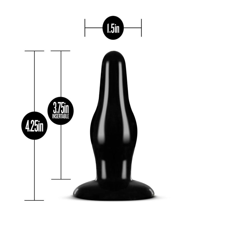 Adventures Pleasure Anal Plug - Black - The Dildo Hub