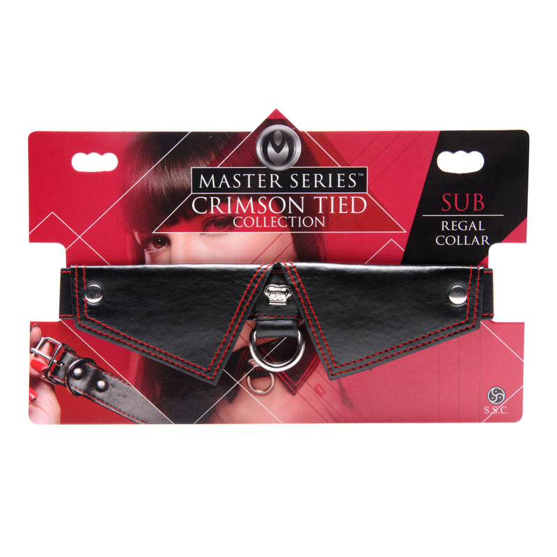 Crimson Tied Regal Sub Collar bondage-collars from Master Series