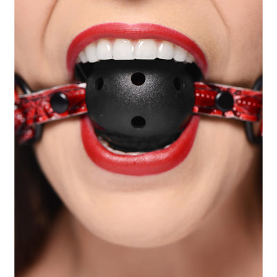 Crimson Tied Breathable Ball Gag GAGS from Master Series