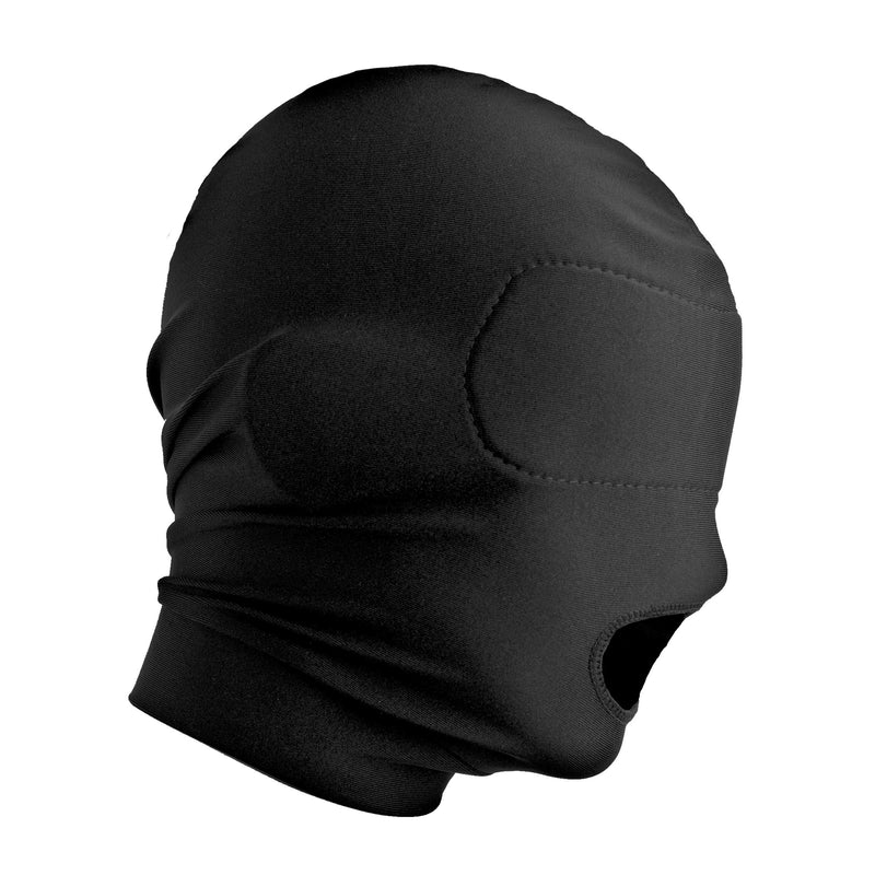 Disguise Open Mouth Hood with Padded Blindfold Hoods from Master Series