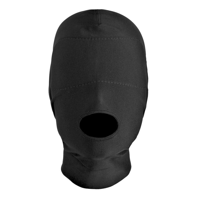 Disguise Open Mouth Hood with Padded Blindfold Hoods from Master Series
