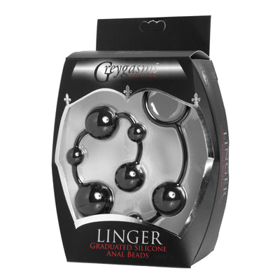 Linger Graduated Silicone Anal Beads anal-beads from GreyGasms