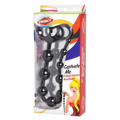 Captivate Me 10 Bead Silicone Anal Beads anal-beads from Frisky