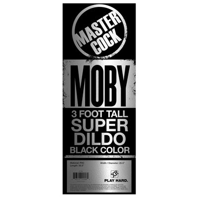 Moby Huge 3 Foot Tall Super Dildo - Black huge-dildos from Master Cock