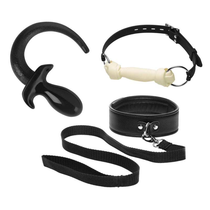 Intro to Puppy Play 3 Piece Starter Kit bondage-collars from Master Series