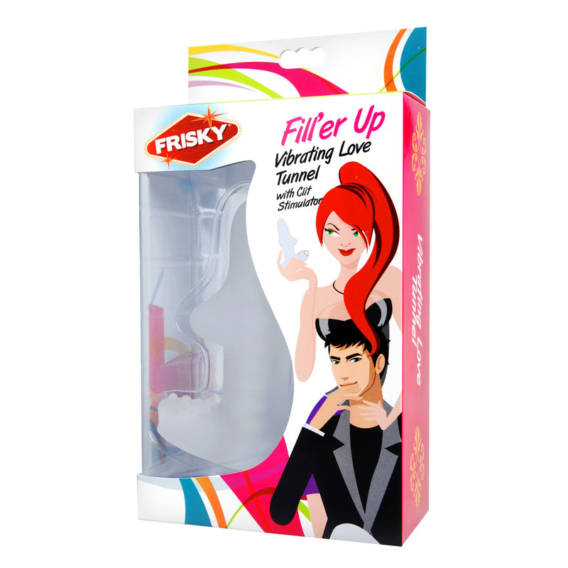 Fill Her Up Vibrating Love Tunnel with Clit Stimulator vibesextoys from Frisky