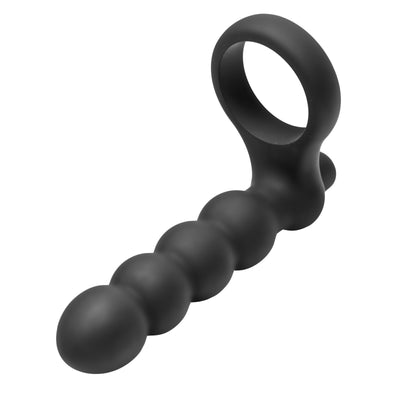Double Fun Cock Ring with Double Penetration Vibe multiple-rings from Frisky