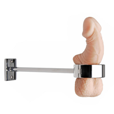 Locking Mounted CBT Scrotum Cuff with Bar CBT from Master Series