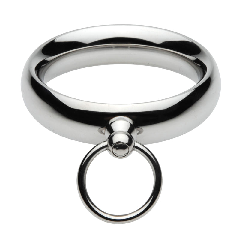 Lead Me Stainless Steel Cock Ring- 1.75 Inch steel-cockrings from Master Series