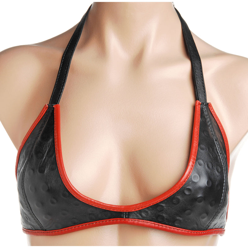 Leather Training Bra with Spikes new-products from Strict Leather