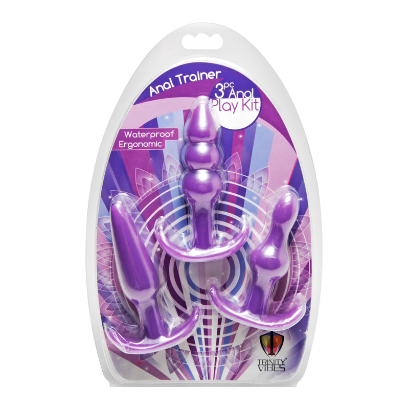 3 Piece Anal Play Kit butt-plugs from Trinity Vibes