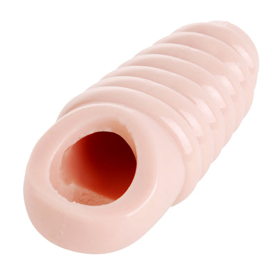 Really Ample Ribbed Penis Enhancer Sheath penis-extenders from Size Matters