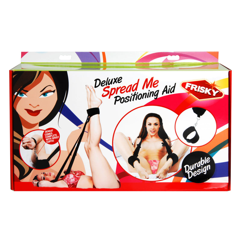 Deluxe Spread Me Positioning Aid with Cuffs LeatherR from Frisky