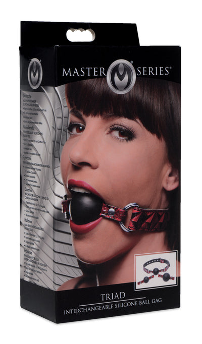 Interchangeable Silicone Ball Gag GAGS from Master Series
