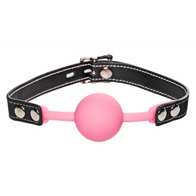 Glow Gag Glow in the Dark Silicone Ball Gag GAGS from Frisky
