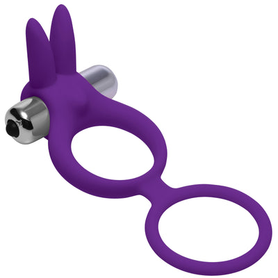Throbbin Hopper Cock and Ball Ring with Vibrating Clit Stimulator frisky from Frisky