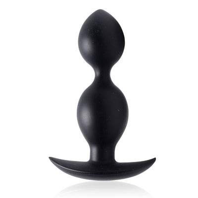 Orbs Steel Weighted Duotone Silicone Anal Plug Butt from Master Series