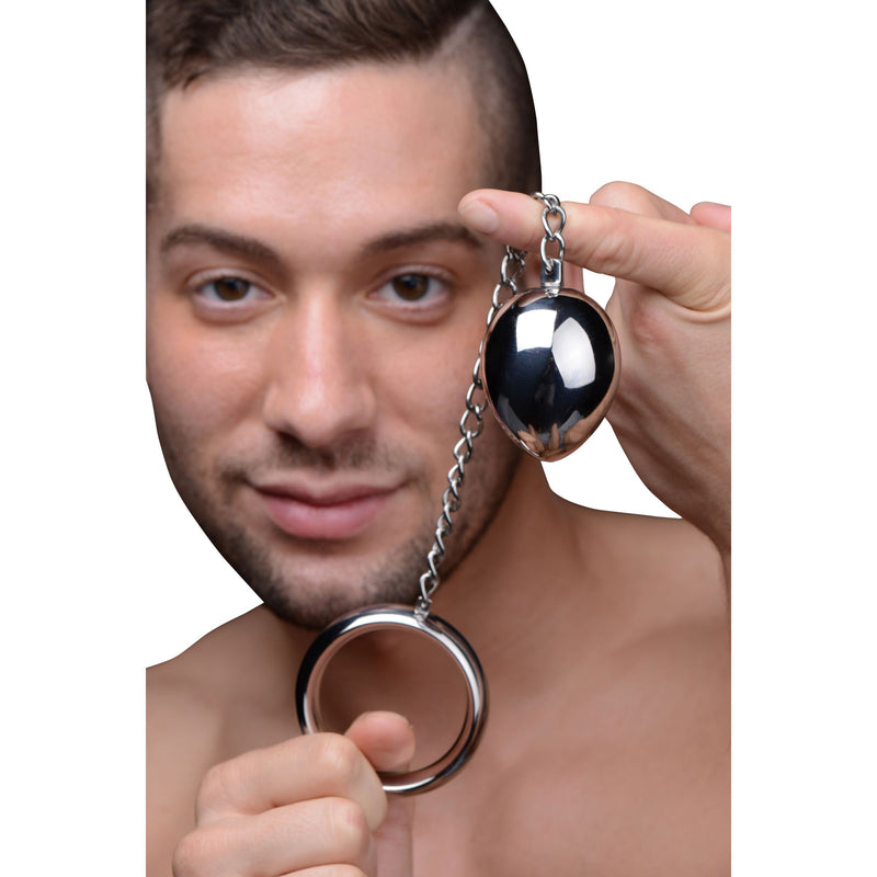 Stainless Steel Cock Ring and Anal Plug steel-cockrings from Master Series