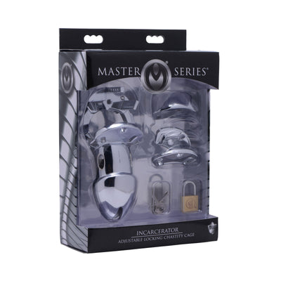 Incarcerator Adjustable Locking Chastity Cage metal-chastity from Master Series