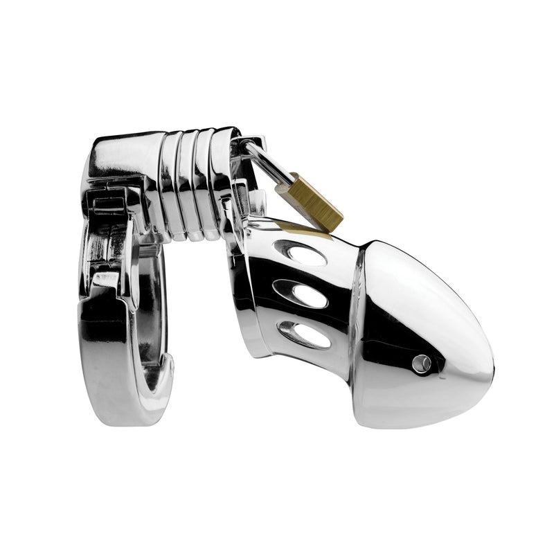 Incarcerator Adjustable Locking Chastity Cage metal-chastity from Master Series