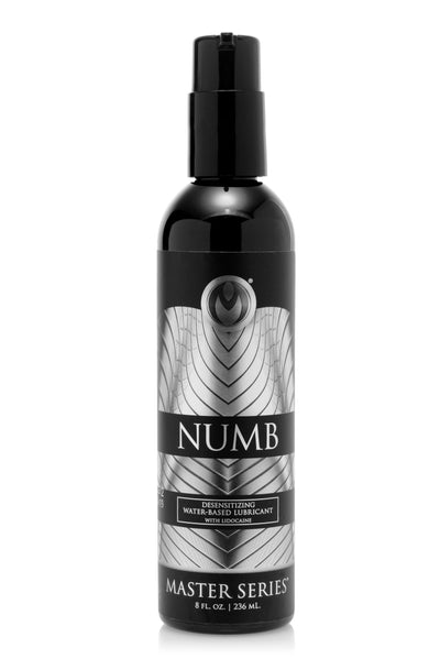 Numb Desensitizing Water Based Lubricant with Lidocaine - 8 oz anal-lube from Master Series
