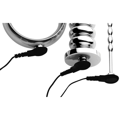 Zeus Deluxe Series Voltaic For Him Stainless Steel Male E-stim Kit Zeus from Zeus Electrosex