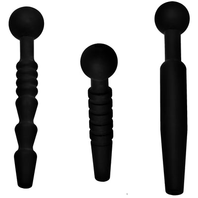 Dark Rods 3 Piece Silicone Penis Plug Set MasterSeries from Master Series