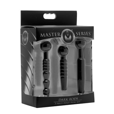Dark Rods 3 Piece Silicone Penis Plug Set MasterSeries from Master Series