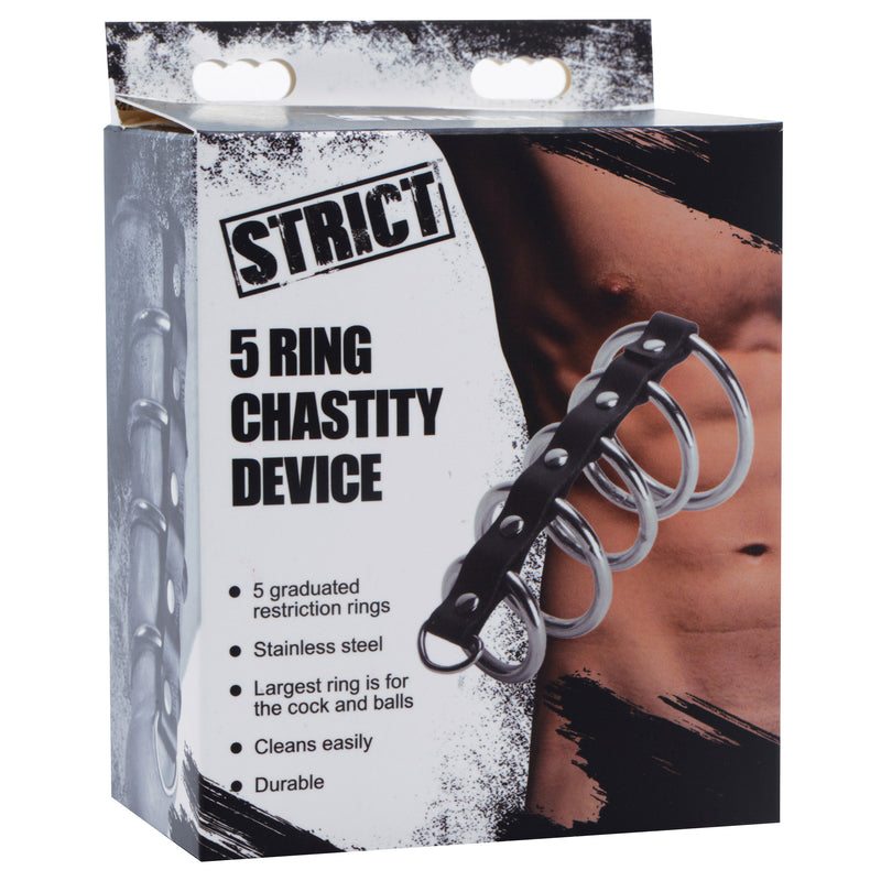 5 Ring Chastity Device strict-bondage from STRICT