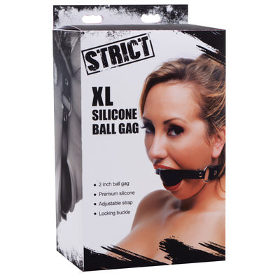 XL 2 Inch Silicone Ball Gag strict-bondage from STRICT