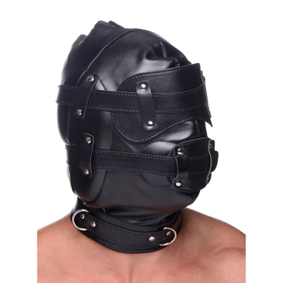 Bondage Hood with Penis Gag Hoods from STRICT