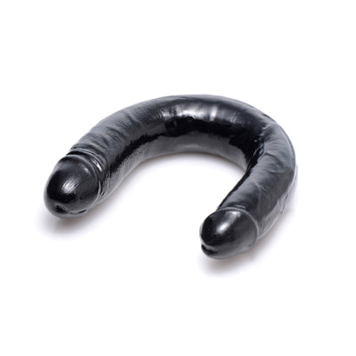 Realistic 17.5 Inch Double Dong - Black Dildos from SexFlesh