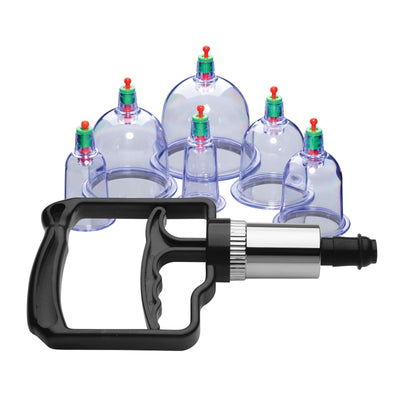 Sukshen 6 Piece Cupping Set with Acu-Points EnlargementGear from Master Series