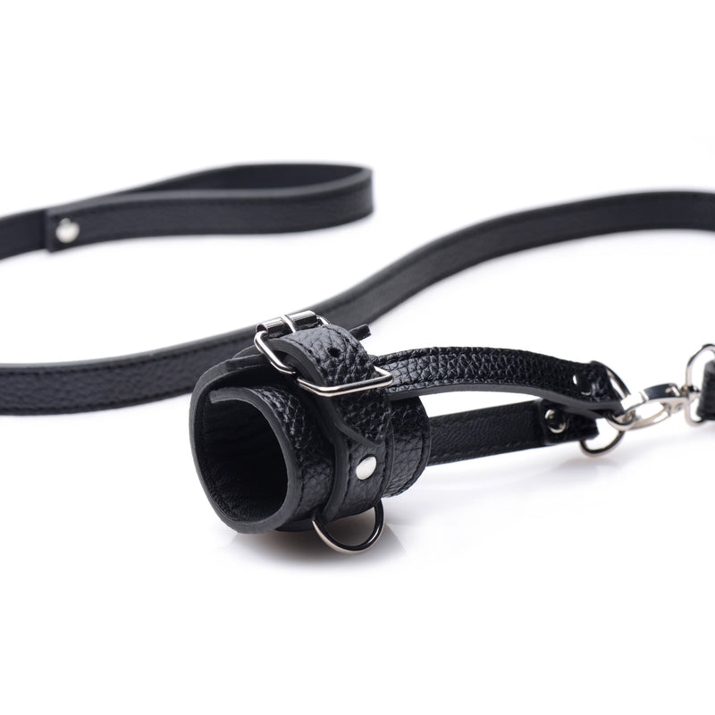Ball Stretcher With Leash strict-bondage from STRICT