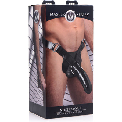 Infiltrator II Hollow Strap-On with 9 Inch Dildo MasterSeries from Master Series