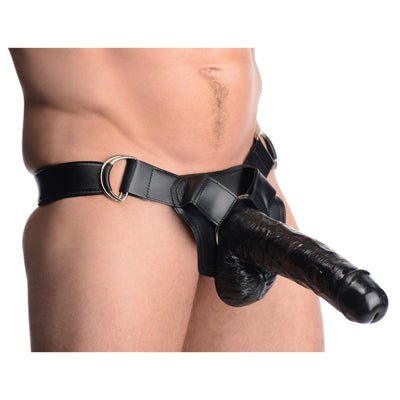 Infiltrator Hollow Strap-On with 10 Inch Dildo MasterSeries from Master Series
