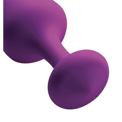 Purple Pleasures 3 Piece Silicone Anal Plugs frisky from Frisky