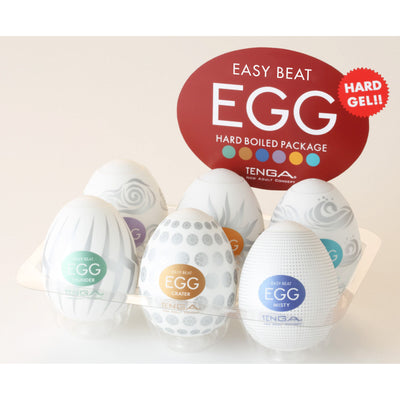 Easy Beat Egg Hard Boiled Masturbator Six Pack masturbators from EGG Series
