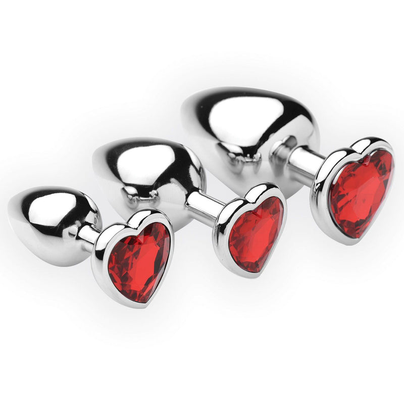 Chrome Hearts 3 Piece Anal Plugs with Gem Accents metal-anal from Frisky