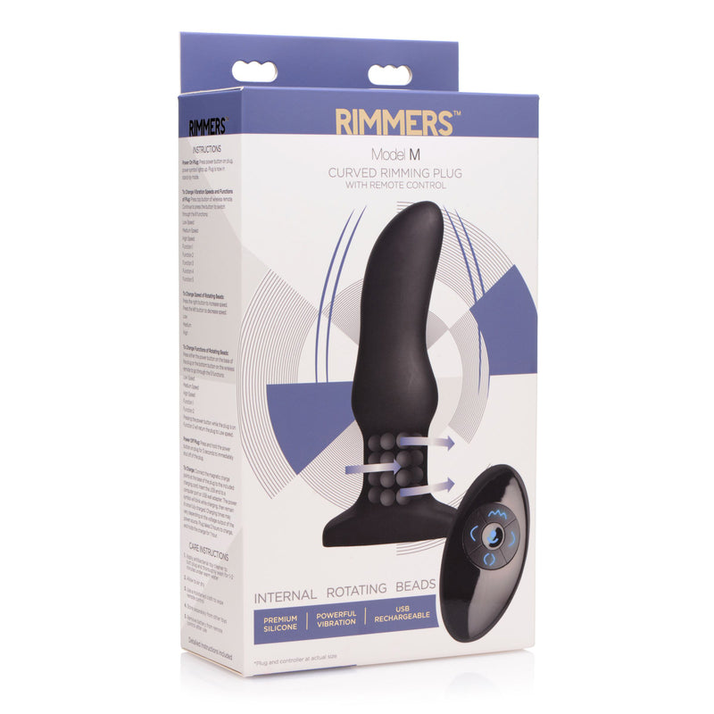 Rimmers Model M Curved Rimming Plug with Remote butt-plugs from Rimmers