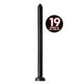 Hosed 19in Ribbed Anal Dildo w/ Suction Cup