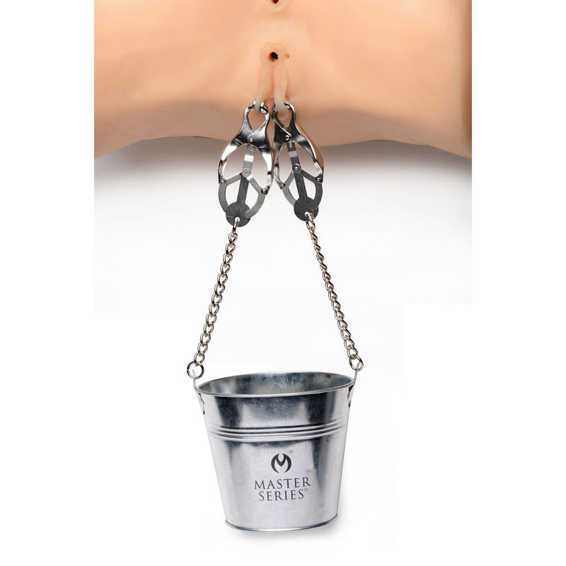 Slave Bucket Labia and Nipple Clamps nipple-clamps from Master Series