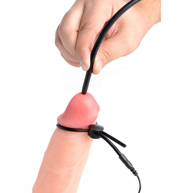 Jolted Cock and Ball Strap with Penis Stim electrosex-insertables from Zeus Electrosex