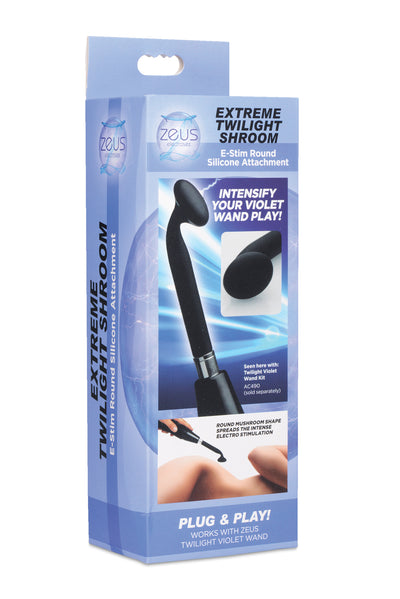 Extreme Twilight Round Silicone eStim Attachment electrosex-accessories from Zeus Electrosex